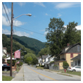Company-built houses on Main Street