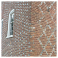 Detail of diaper brickwork