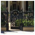 Cornstalk fence at 915 Royal