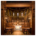 Interior view of Cram Chapel