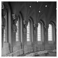 Detail of chapel, caryatids above west transept