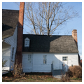 South front elevation, kitchen