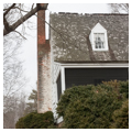 Detail, semi-detached chimney