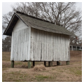 Corn crib, south and west elevations