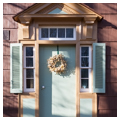 Doorway, east front facade