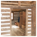 Interior of camper cabin