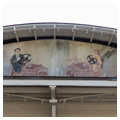 Detail, bumper car pavilion