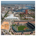 Aerial view of Oriole Park at Camden Yards