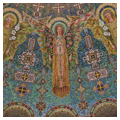 Detail of angels in dome mosaic