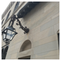 Lamp and masonry detail