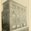Bell Telephone building as originally built, before the addition of a seventh floor.