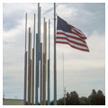 Steel monument