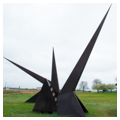 View north of sculpture