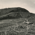 Temple Mound, showing the destruction by those who excavated the site for commercial purposes, c. 1936