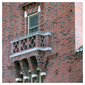 Brick detail on tower