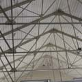 Interior exposed ceiling trusses