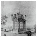 Hollywood Cemetery, James Monroe Tomb, drawing by Oswald J. Heinrich