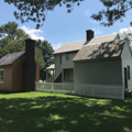 Woodson Law Office (left) and storage building (right)