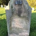 Jacob Barger gravestone (reverse)