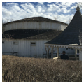 Women's bathhouse, pre-rehabilitation, with gazebo