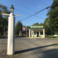 White post at junction of VA 658 and VA 628