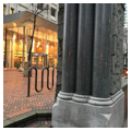 Seen with ruins of Burke Building