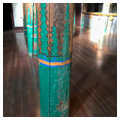 Column detail in "Great Room"
