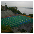 View of stadium with Commencement Bay