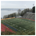 View of stadium with Commencement Bay